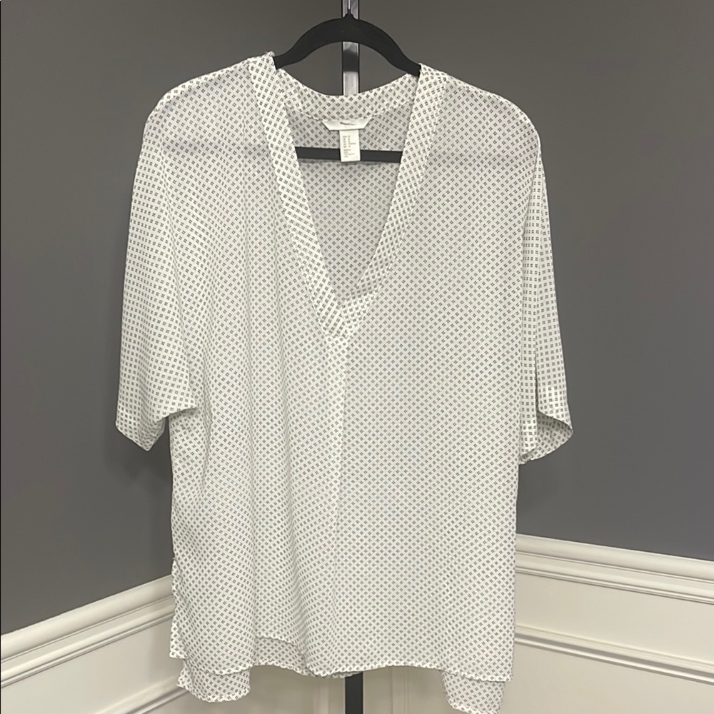 H&M White Boxy Blouse